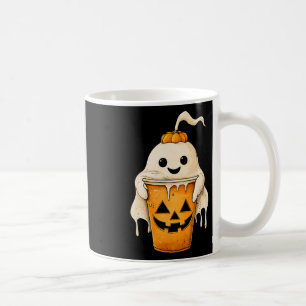 Mug Halloween Ghost Iced Café avec Citrouille Fun Spoe