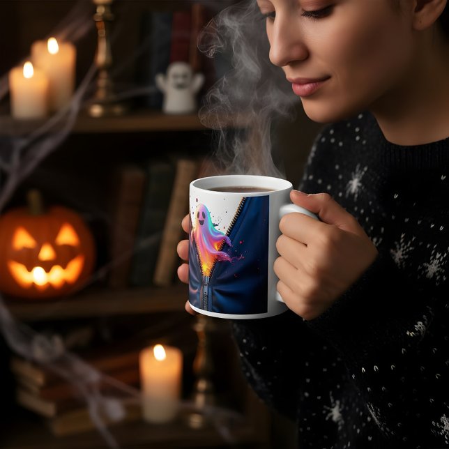 Mug Halloween Ghost via Zipper Design (Créateur téléchargé)