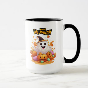 Mug Halloween : Ghosts mignons et famille Citrouille