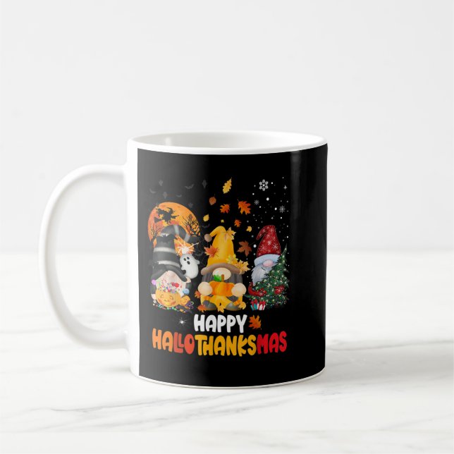 Mug Halloween Gnomes Happy BonjourThanksMas Thanksgivi (Gauche)