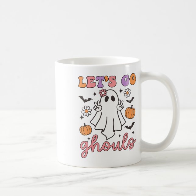 Mug Halloween Go Ghouls Ghost Retro Costume femme (Droite)