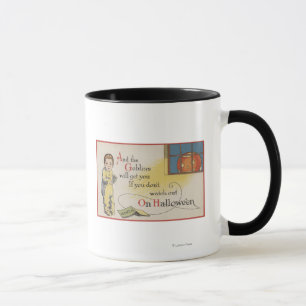 Mug Halloween GreetingGoblin dans la fenêtre
