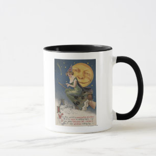 Mug Halloween GreetingWitch en vol