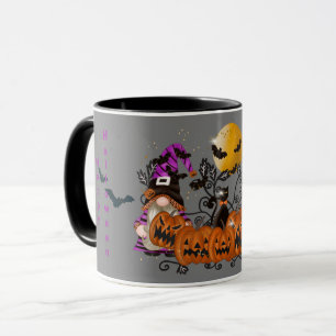 Mug Halloween Grey Gray Gnome