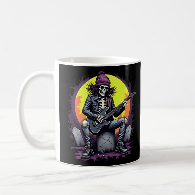 Mug Halloween Grunge Skeleton (Gauche)
