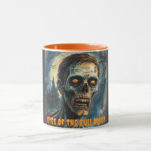 Mug Halloween, Horreur, Zombie, Yeux de la pleine lune
