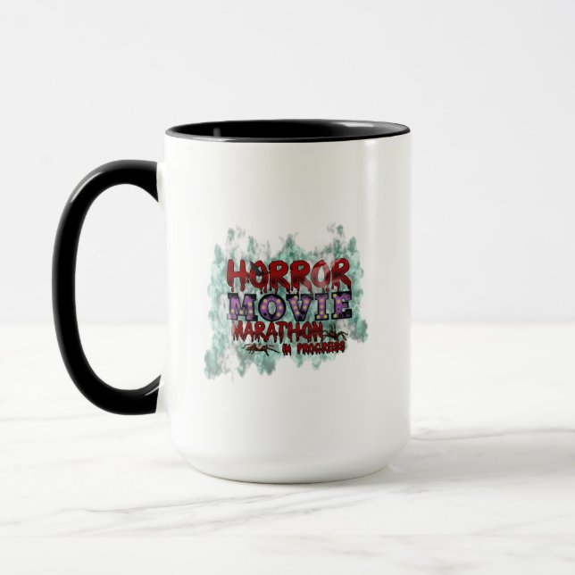 Mug Halloween Horror Movie Marathon In Progress (Gauche)