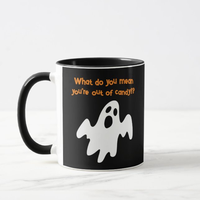Mug Halloween hors de Candy drôle de fantôme (Gauche)