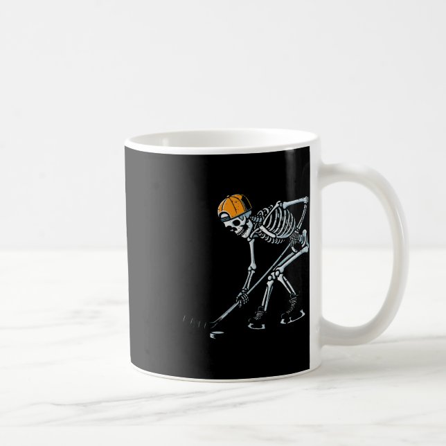 Mug Halloween Ice Hockey Skeleton Costume Boys Kids Yo (Droite)