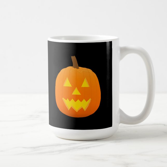 Mug Halloween : Jack-O-Lantern : Citrouille : Coffee M (Droite)