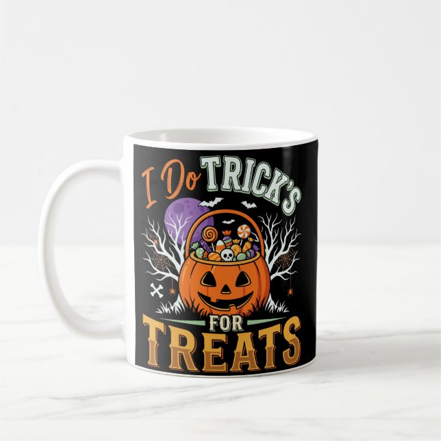 Mug Halloween Je Fais des Tours pour des Friandises Ci (Gauche)
