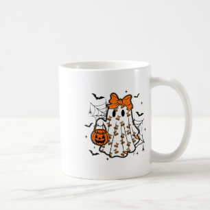 Mug Halloween Lace Ghost Coquette Bow Citrouille Éffra