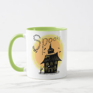 Mug Halloween Maison Hantée Néon Effrayant