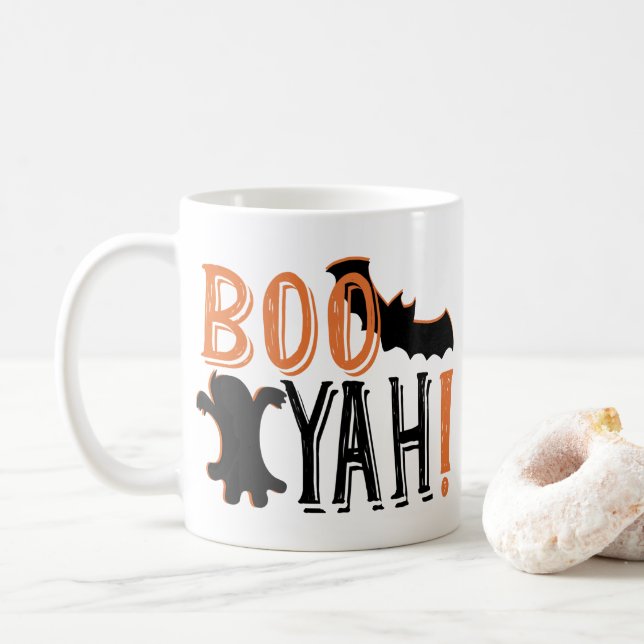 Mug Halloween mignon booyah (Avec donut)
