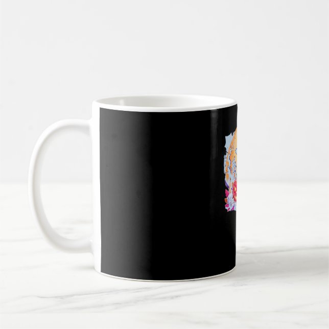 Mug Halloween mignon Fantôme Citrouille Chat classique (Gauche)