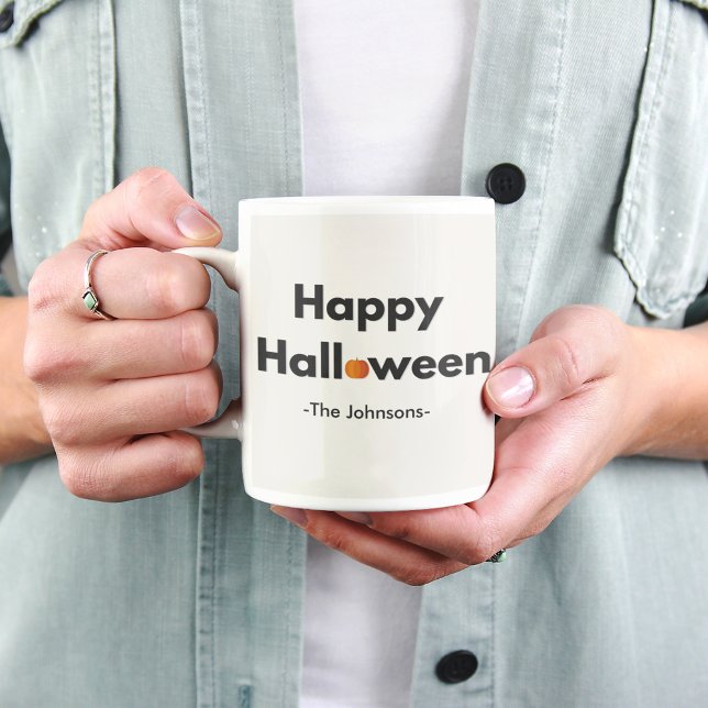 Mug Halloween minimaliste moderne - Personnalisé (Créateur téléchargé)