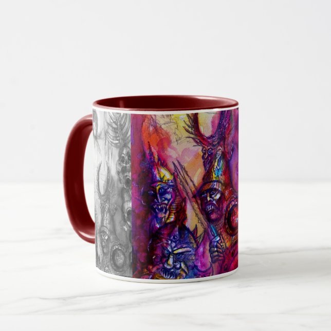 Mug HALLOWEEN MONSTERS / ORK WAR Horror Rave (Devant gauche)