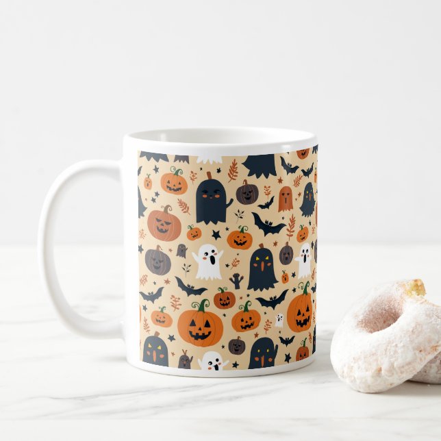 Mug Halloween muqueuses (Avec donut)