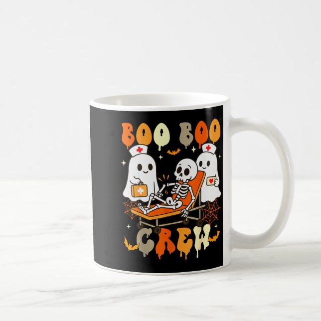 Mug Halloween Nurse Boo Boo Crew Ghost Doctor Paramedi (Droite)