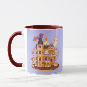 Mug Halloween pain d'épices Maison hantée