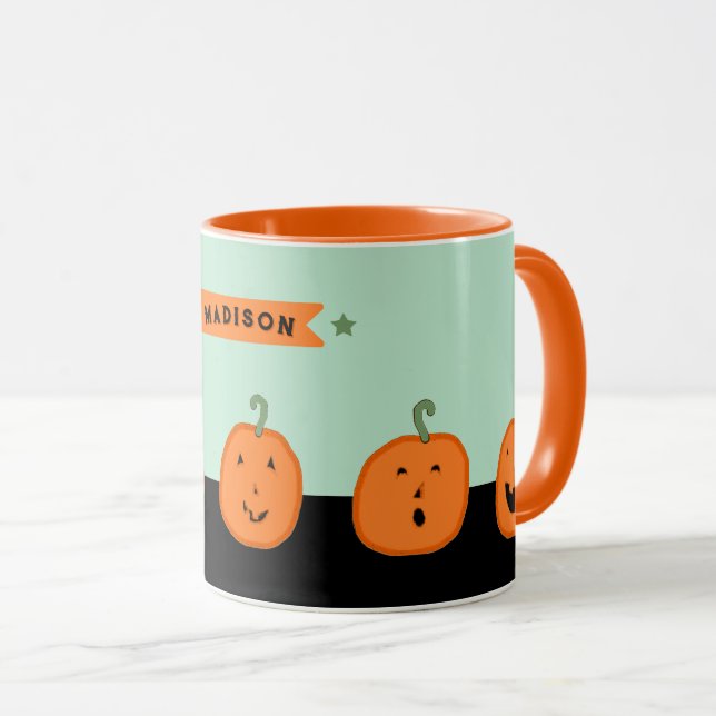 Mug Halloween personnalisé (Devant droit)