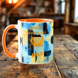 Mug Halloween personnalisé - Attention Bat Night Roast