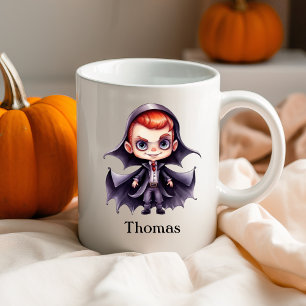 Mug Halloween personnalisé Dracula Nom personnalisé