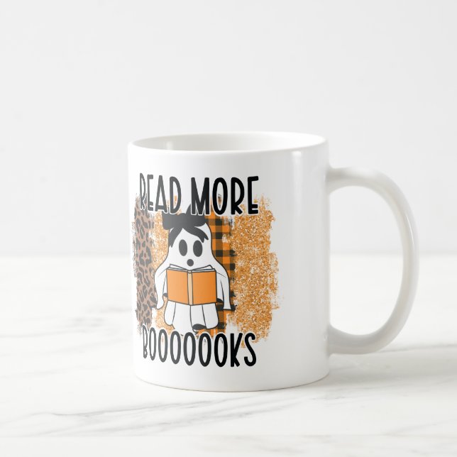Mug Halloween personnalisé "Lire plus de livres" Ensei (Droite)