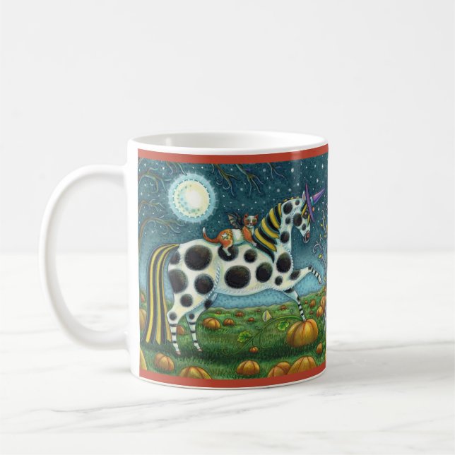 MUG HALLOWEEN PONY ET CHAT CHAT CHAT CHEVAL (Gauche)