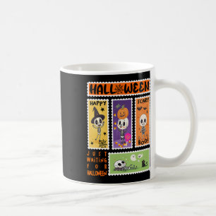 Mug Halloween Poster Timbre Rétro Skeleton Halloween K
