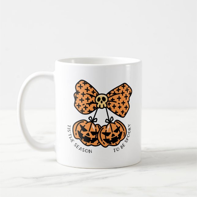 Mug Halloween rétro "C'est la saison d'être Éffrayant" (Gauche)