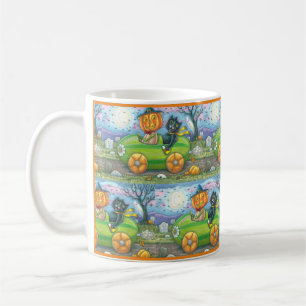 MUG HALLOWEEN ROAD TRIP, JACK ET CHAT NOIR AMIS