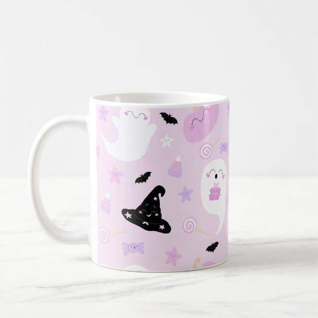 Mug Halloween rose (Gauche)