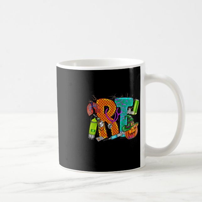 Mug Halloween RT Respiratory Therapist éffrayant RT pu (Droite)