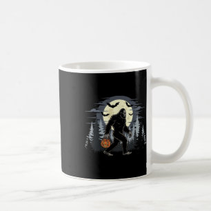 Mug Halloween Sasquatch Bigfoot Dans La Forêt Jack-o-l