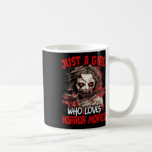 Mug Halloween Scary Ghost Just A Girl Qui Aime L'Horre