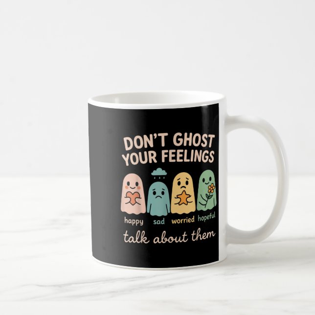 Mug Halloween School Psychologist Shirt Dont Ghost You (Droite)