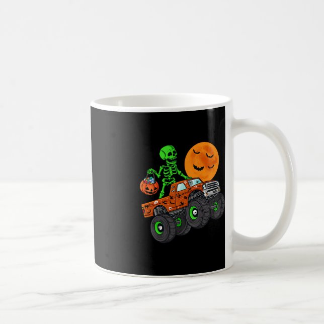 Mug Halloween Skeleton équitation Monster Truck Toddle (Droite)
