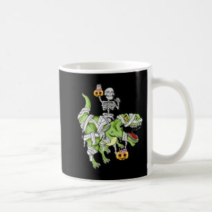 Mug Halloween Skeleton Mummy Dinosaur T rex Fun Hallow