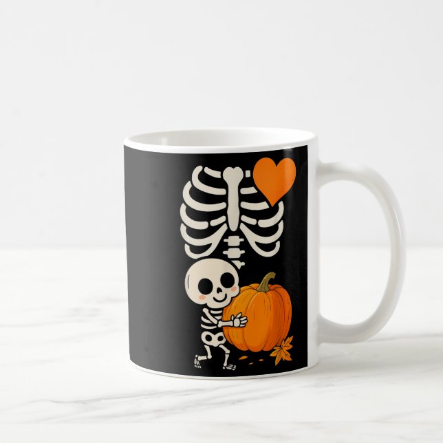 Mug Halloween Skeleton Pregnancy Announcement Soky Mom (Droite)