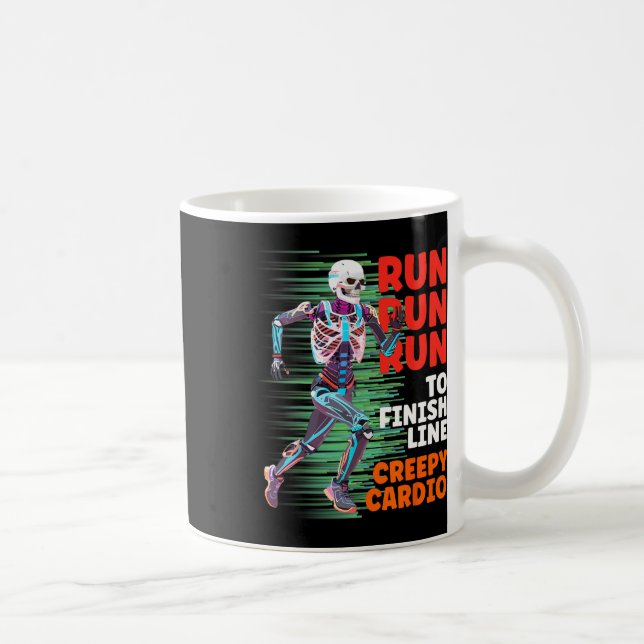 Mug Halloween Skeleton Runner Cardio Déplaisant Jogger (Droite)