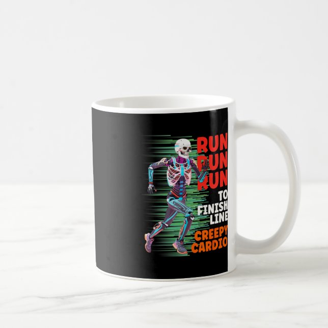 Mug Halloween Skeleton Runner Cardio Déplaisant Jogger (Droite)