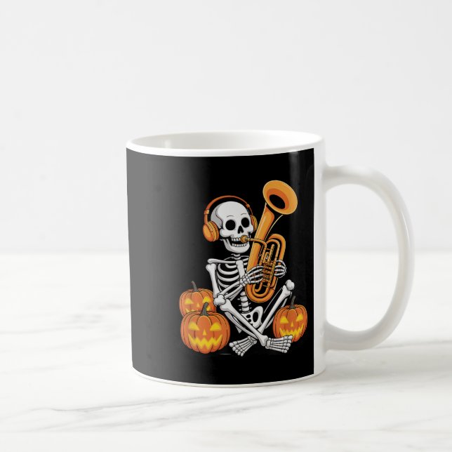 Mug Halloween Skeleton Tuba Tubist  (Droite)