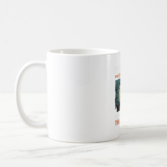 Mug Halloween Sorcière Méchante Citrouille Vintage (Gauche)