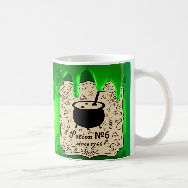 Mug Halloween sorcière potion café Mug, Coupe (Droite)
