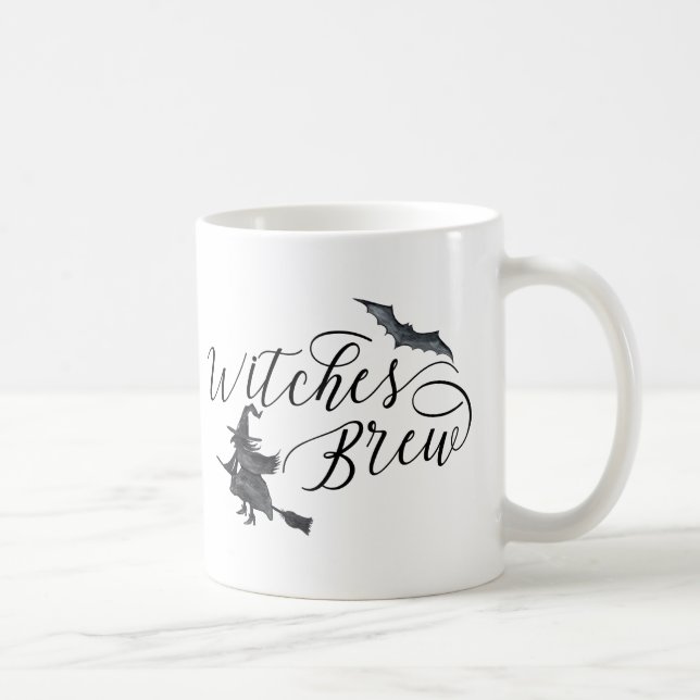 Mug Halloween sorcières brasser chauve chauve écrit à  (Droite)