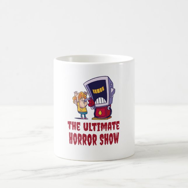 Mug Halloween - Spectacle d'horreur à la station-servi (Centre)