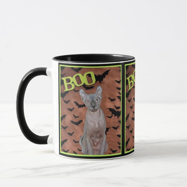 Mug Halloween sphynx chats (Gauche)