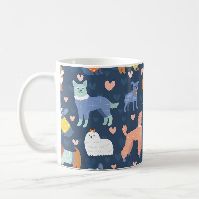 Mug Halloween Spiders Web : Motif sans couture (Gauche)