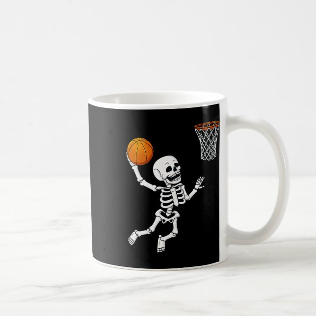 Mug Halloween Squelette Dunking Un Sketll Garçons Fill (Droite)